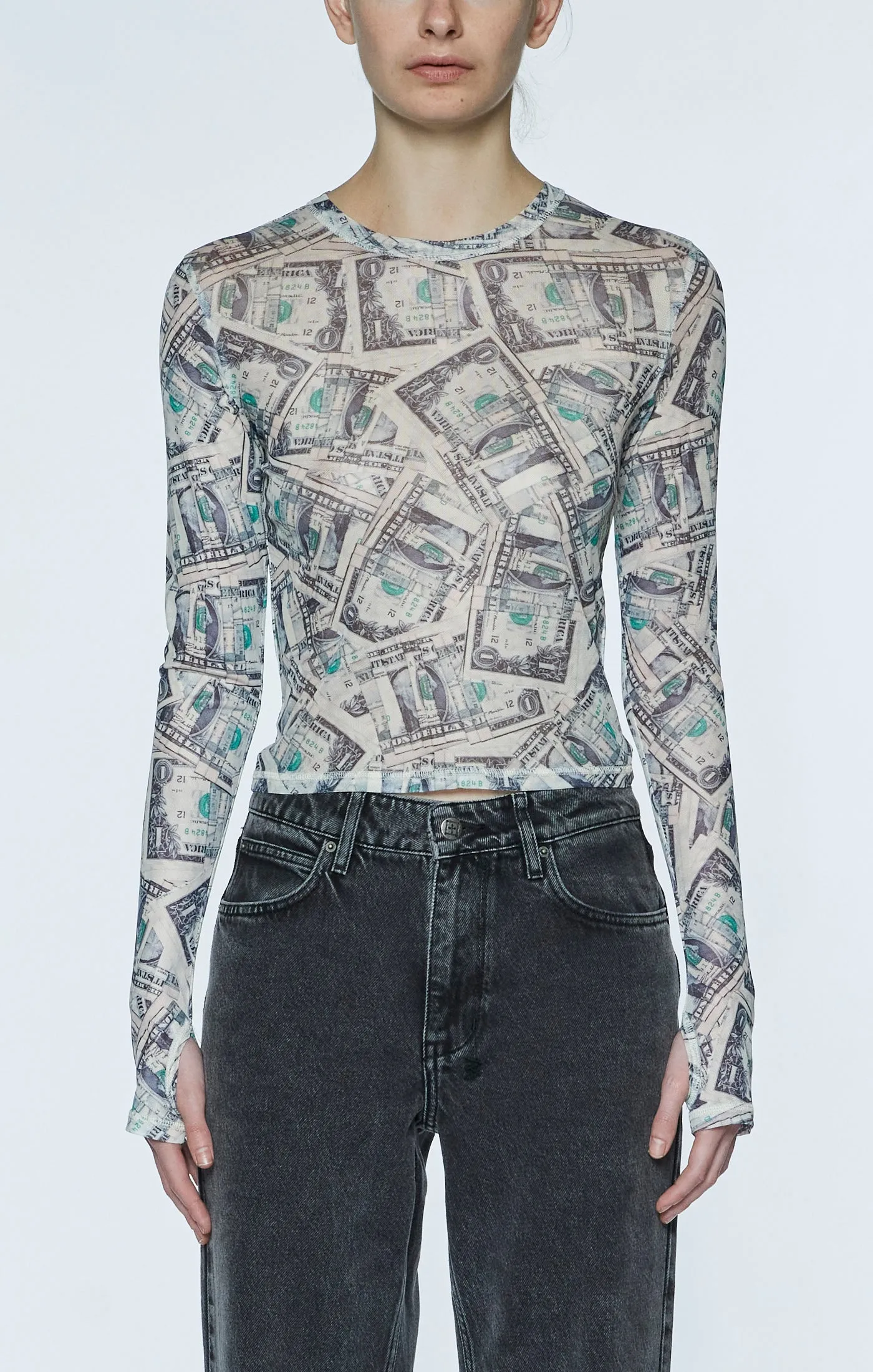 Ksubi Paper long Sleeve Tee - Off white