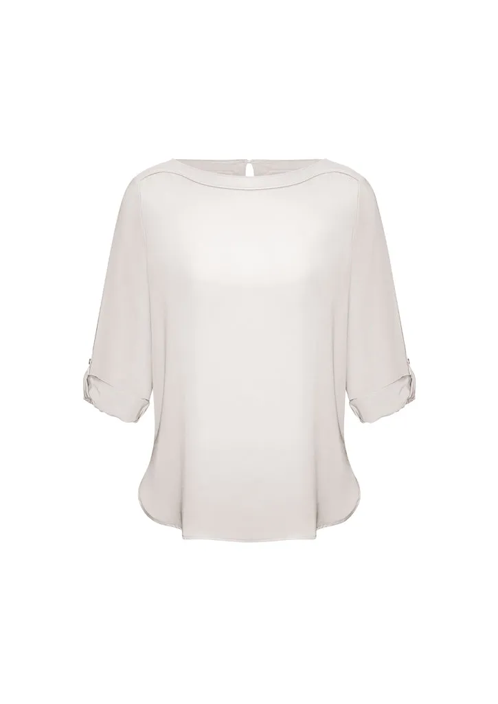 Ladies Madison Boatneck Blouse