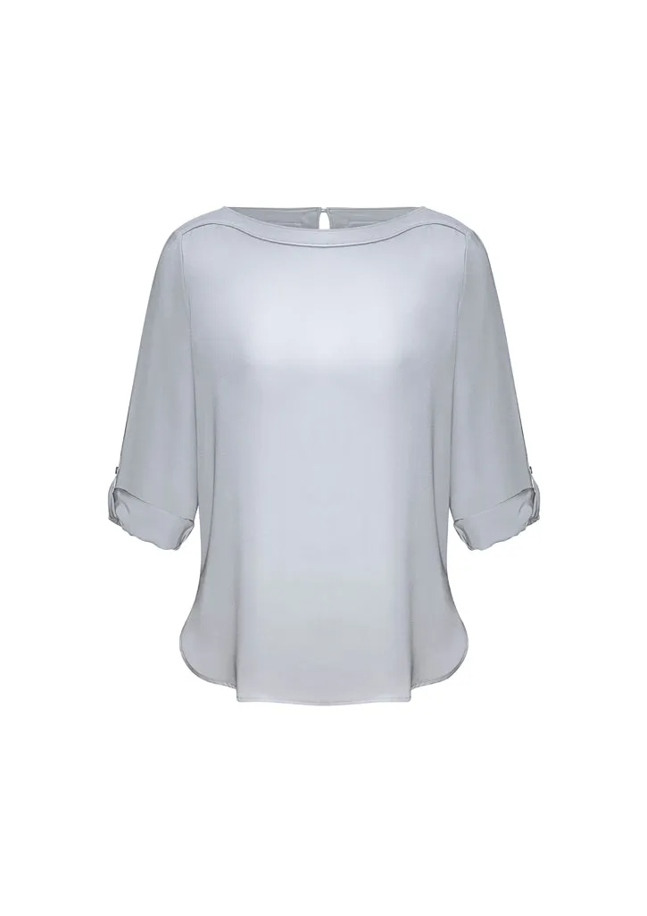 Ladies Madison Boatneck Blouse