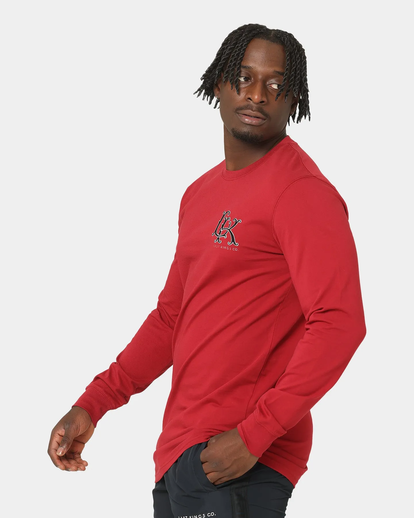 Last Kings Regalia Monogram Long Sleeve T-Shirt Bloodstone