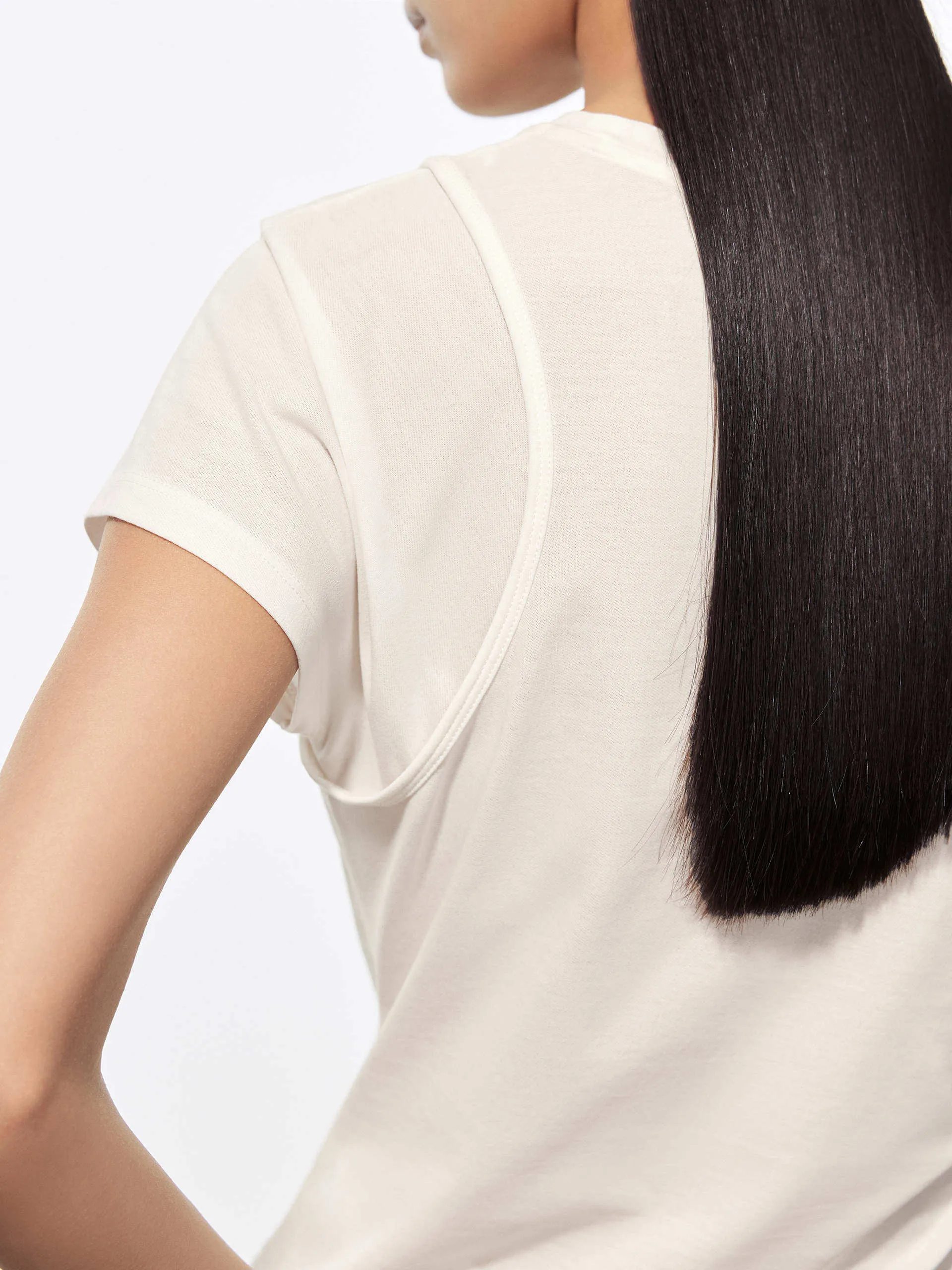 Layered Detail Cotton T-shirt