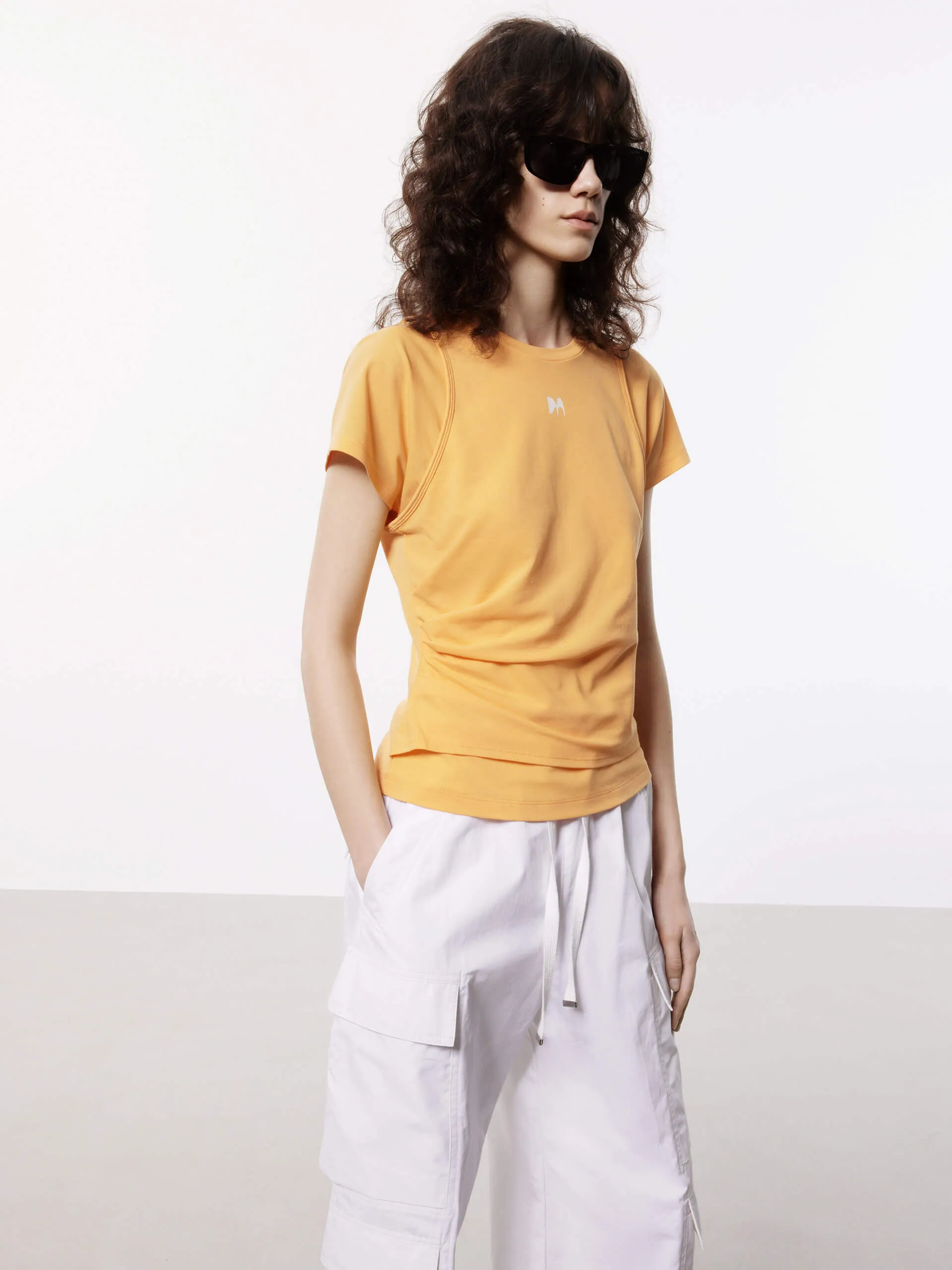 Layered Detail Cotton T-shirt