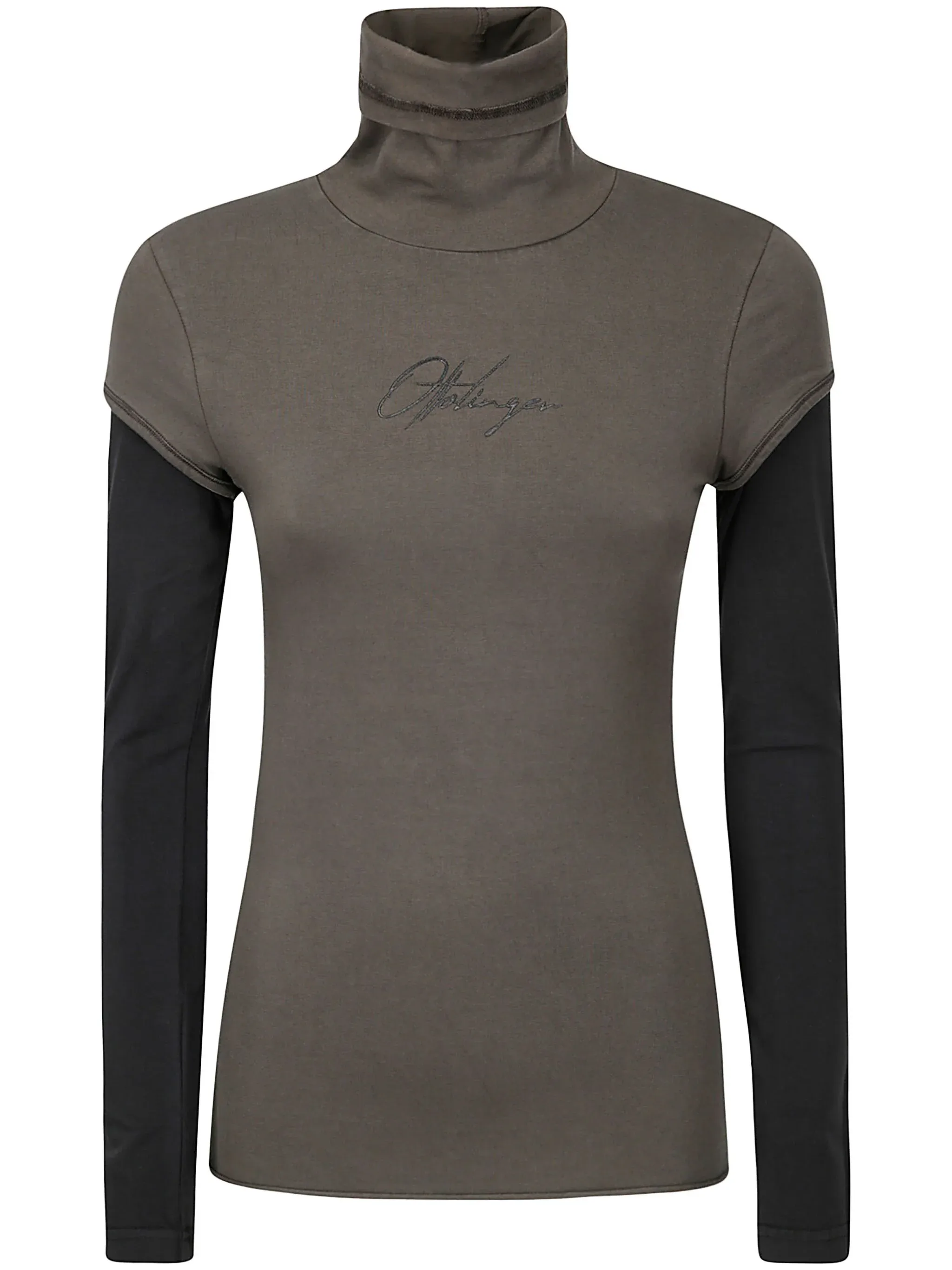Layered Logo Long Sleeve Top