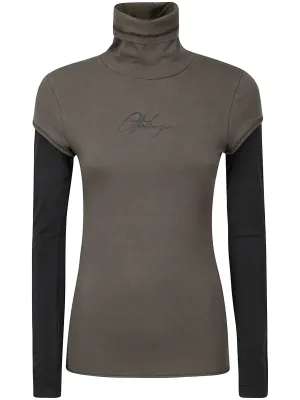 Layered Logo Long Sleeve Top