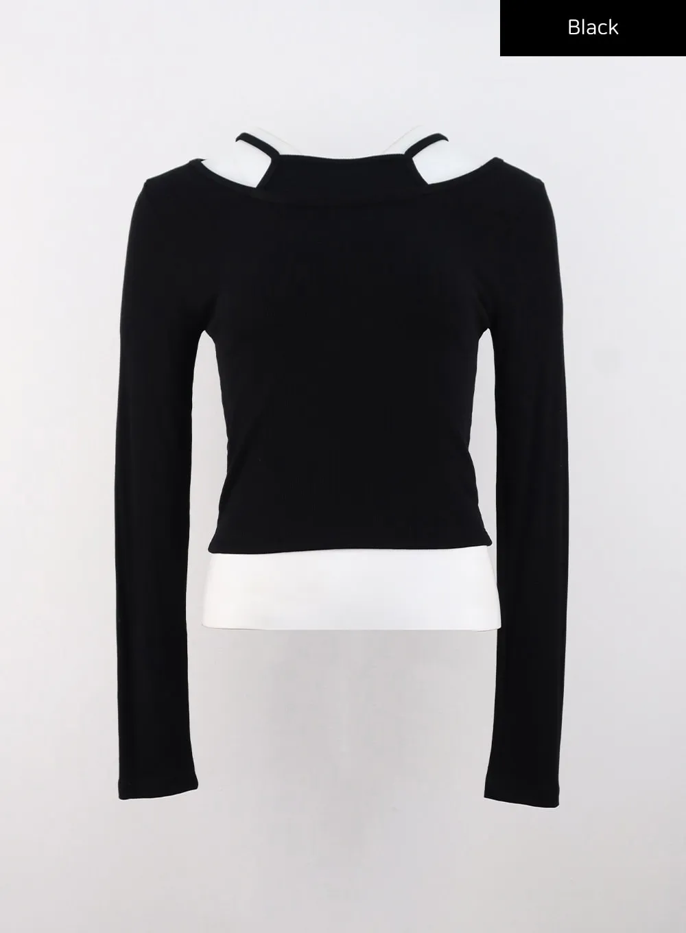 Layered Ribbed Long Sleeve Top CS308