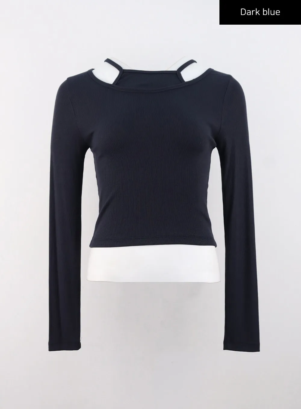 Layered Ribbed Long Sleeve Top CS308