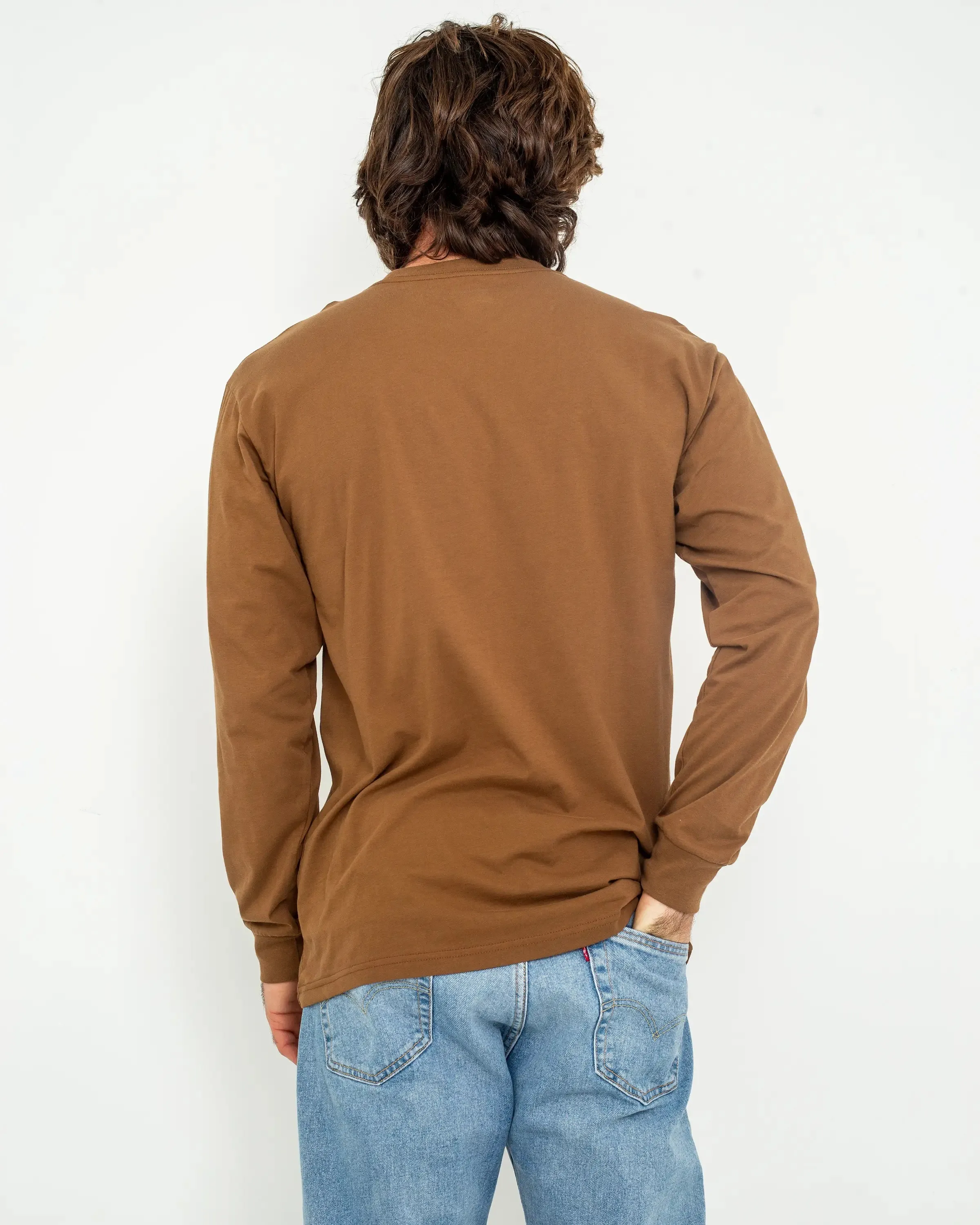 Left Chest Hit T-Shirt in Coffee Liqueur & Black