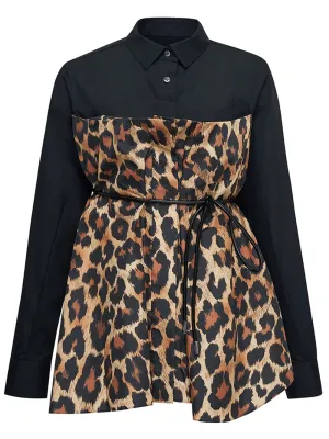 Leopard Print Long Sleeve Shirt