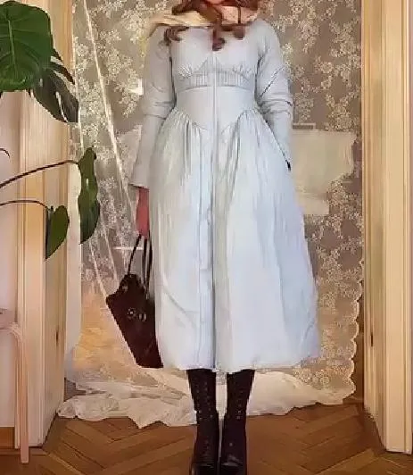 Light Blue Puffy Coat