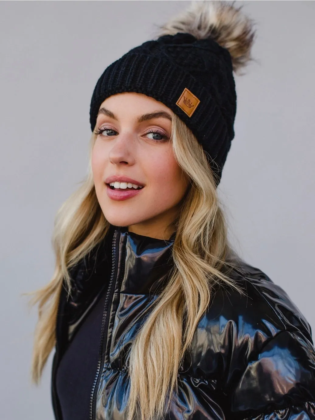 Lined Knit Pom Hat - 19 Colors