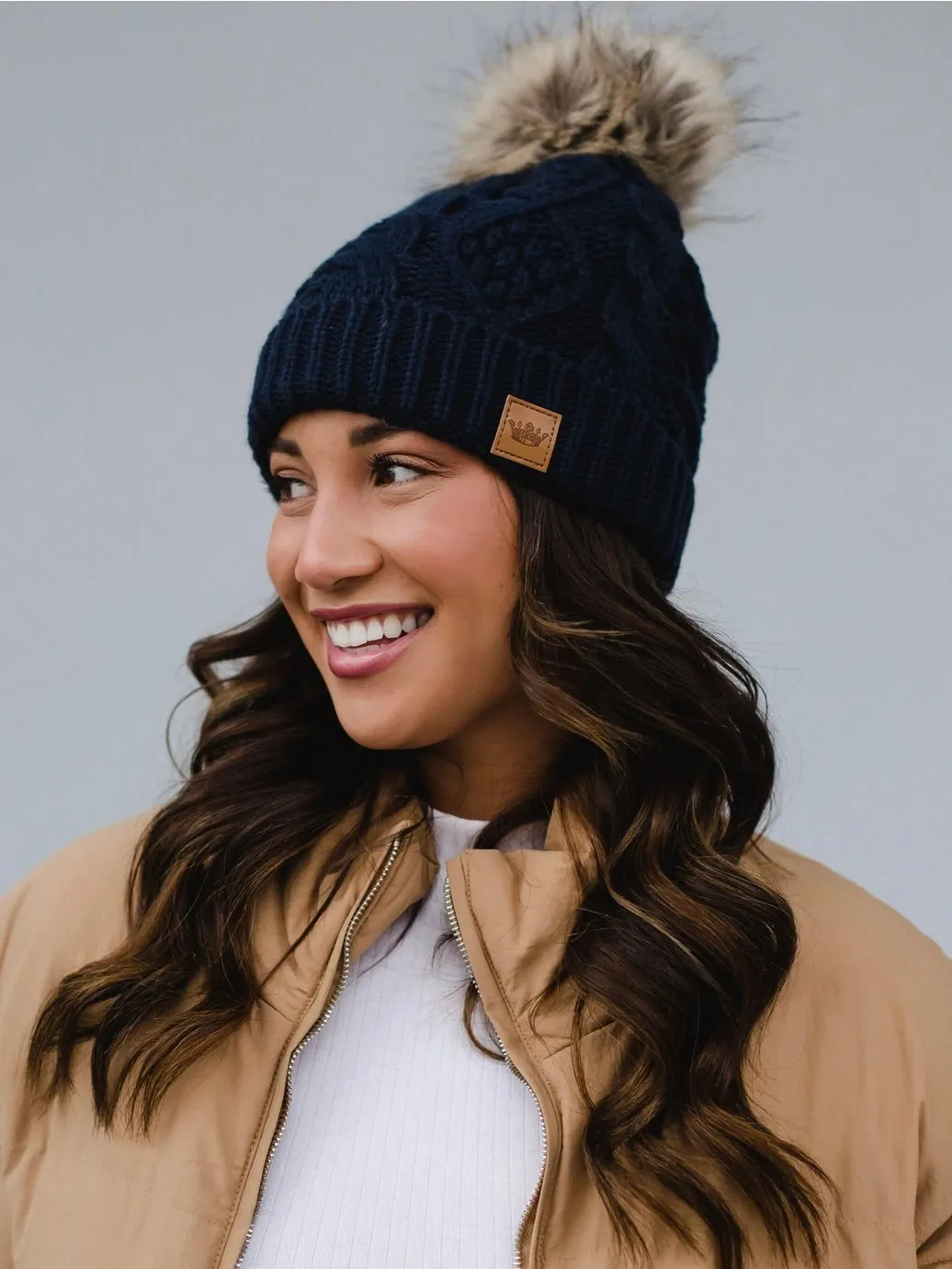 Lined Knit Pom Hat - 19 Colors