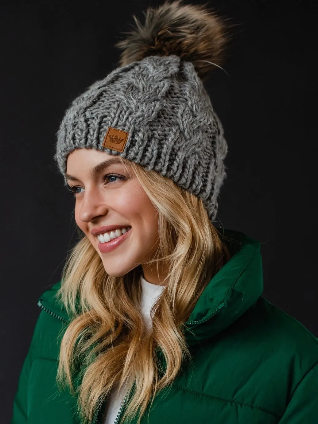 Lined Knit Pom Hat - 19 Colors