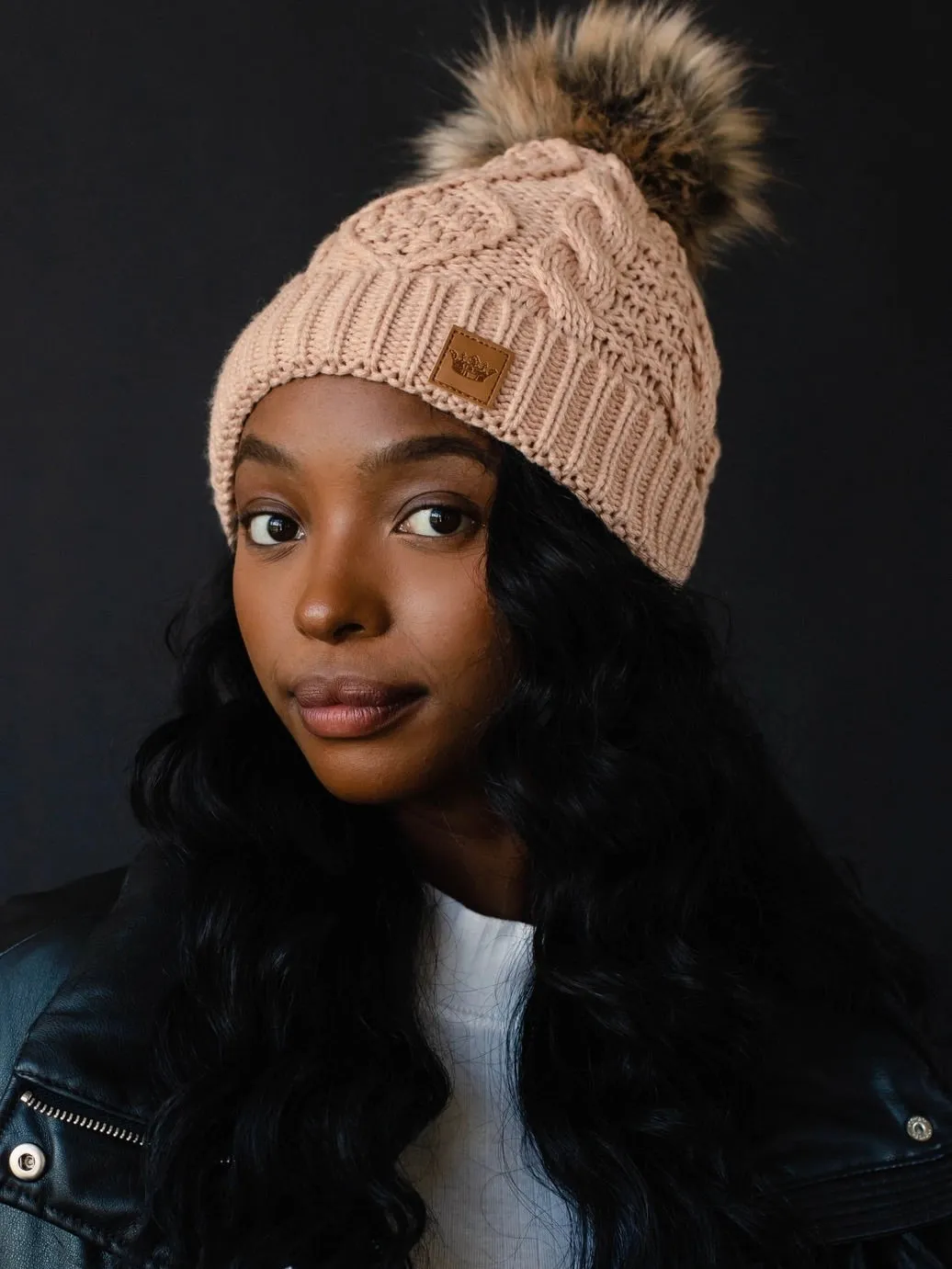 Lined Knit Pom Hat - 19 Colors