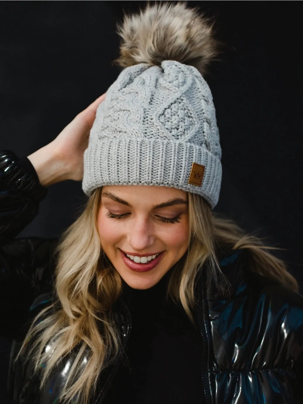 Lined Knit Pom Hat - 19 Colors