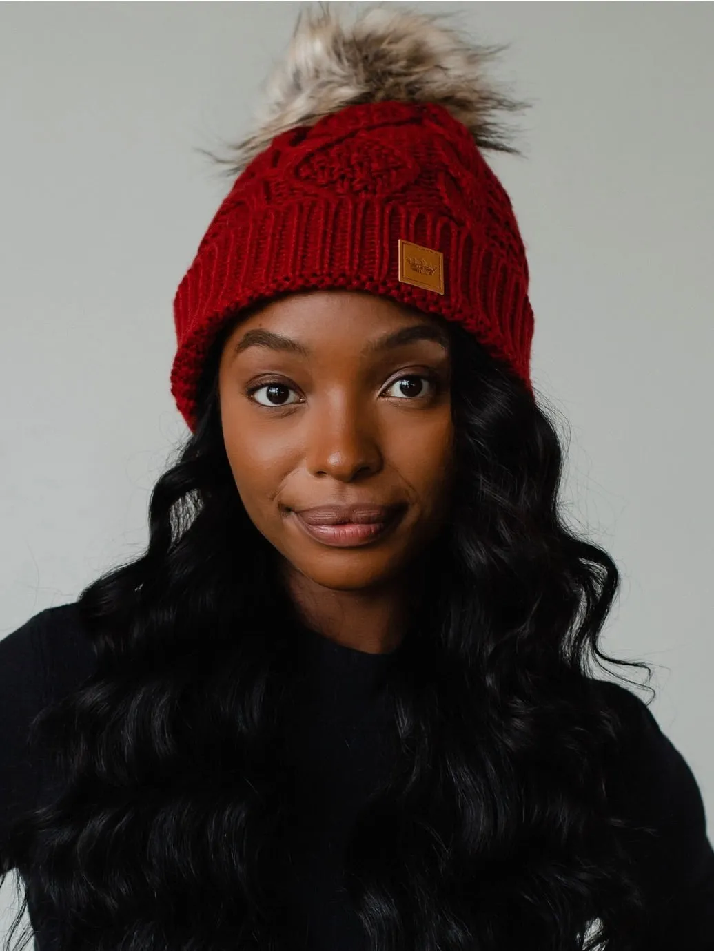 Lined Knit Pom Hat - 19 Colors