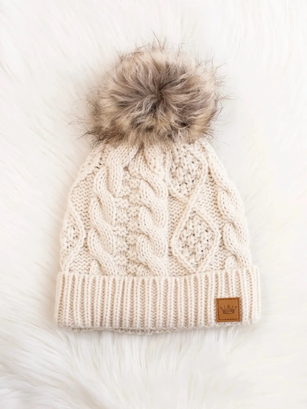 Lined Knit Pom Hat - 19 Colors