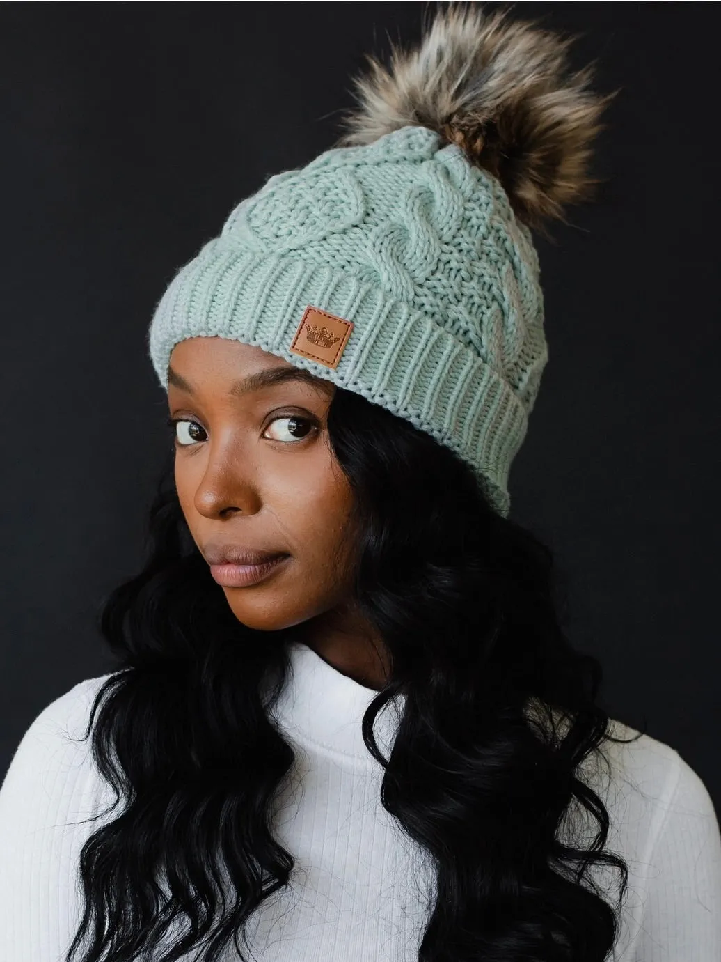 Lined Knit Pom Hat - 19 Colors
