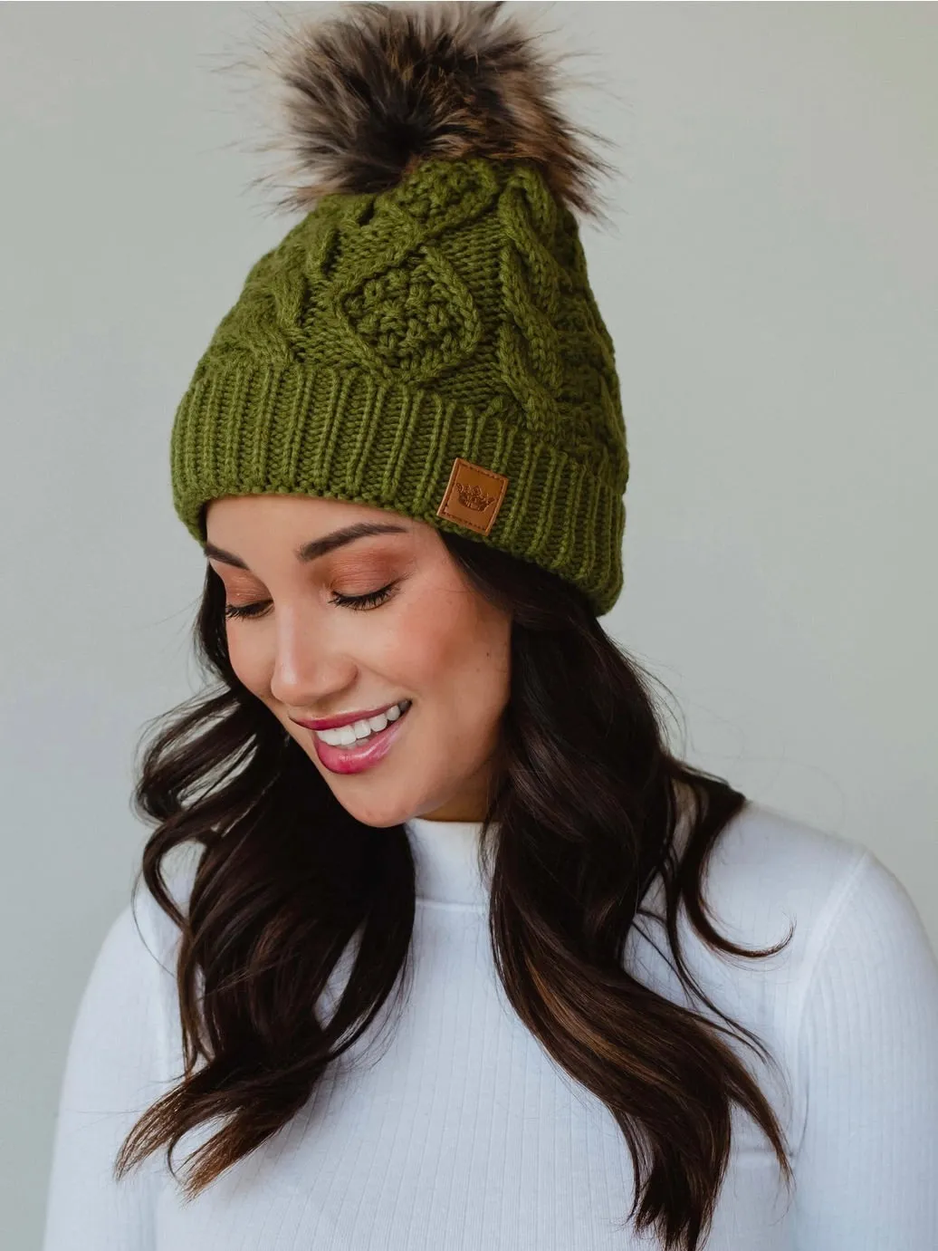Lined Knit Pom Hat - 19 Colors