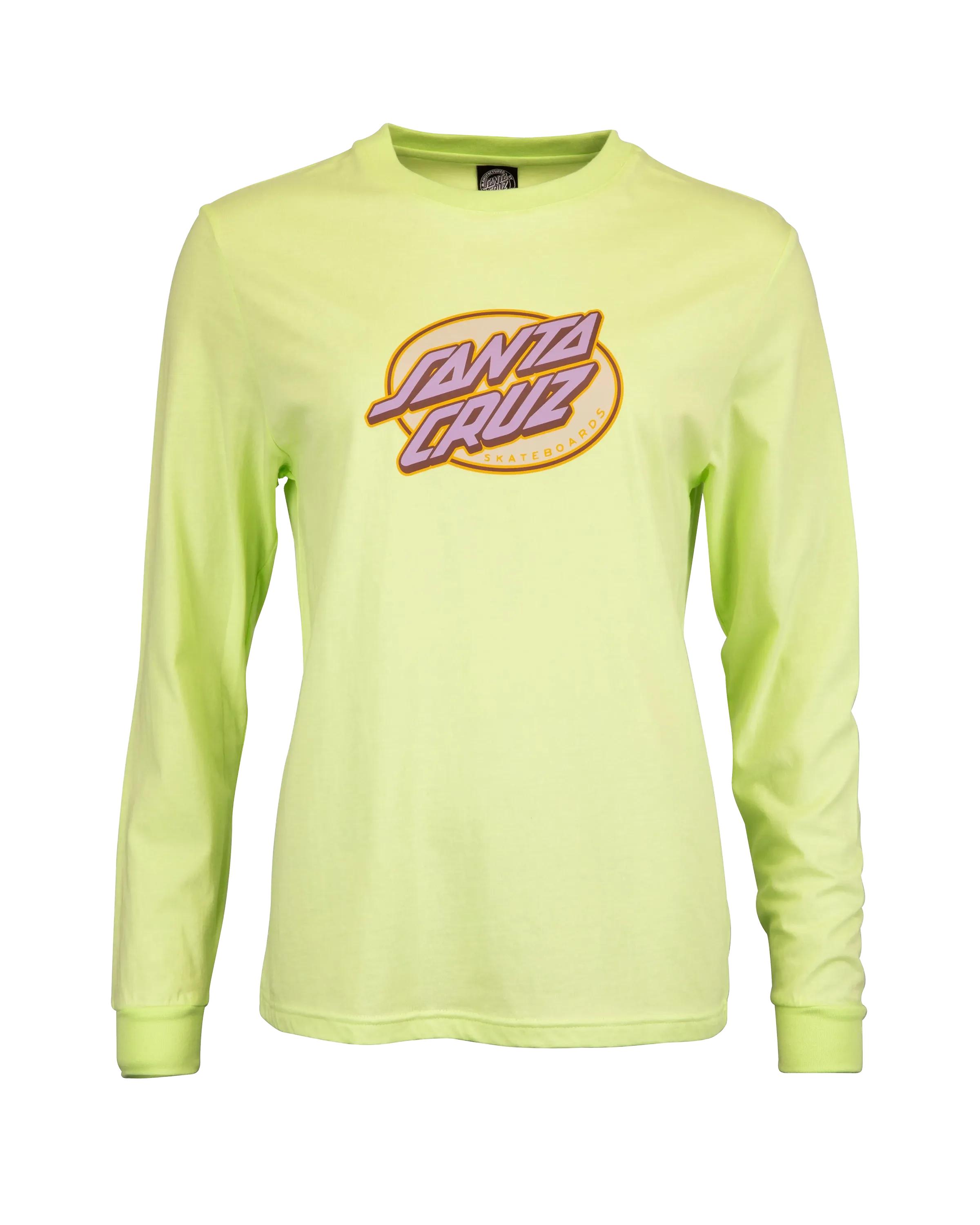 Lined Oval Dot T-Shirt in Aloe Green