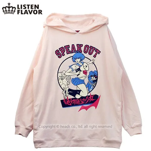 Listen Flavor & Danganronpa Komaru Naegi hoodie ~ ONLY 1 LEFT IN STOCK!
