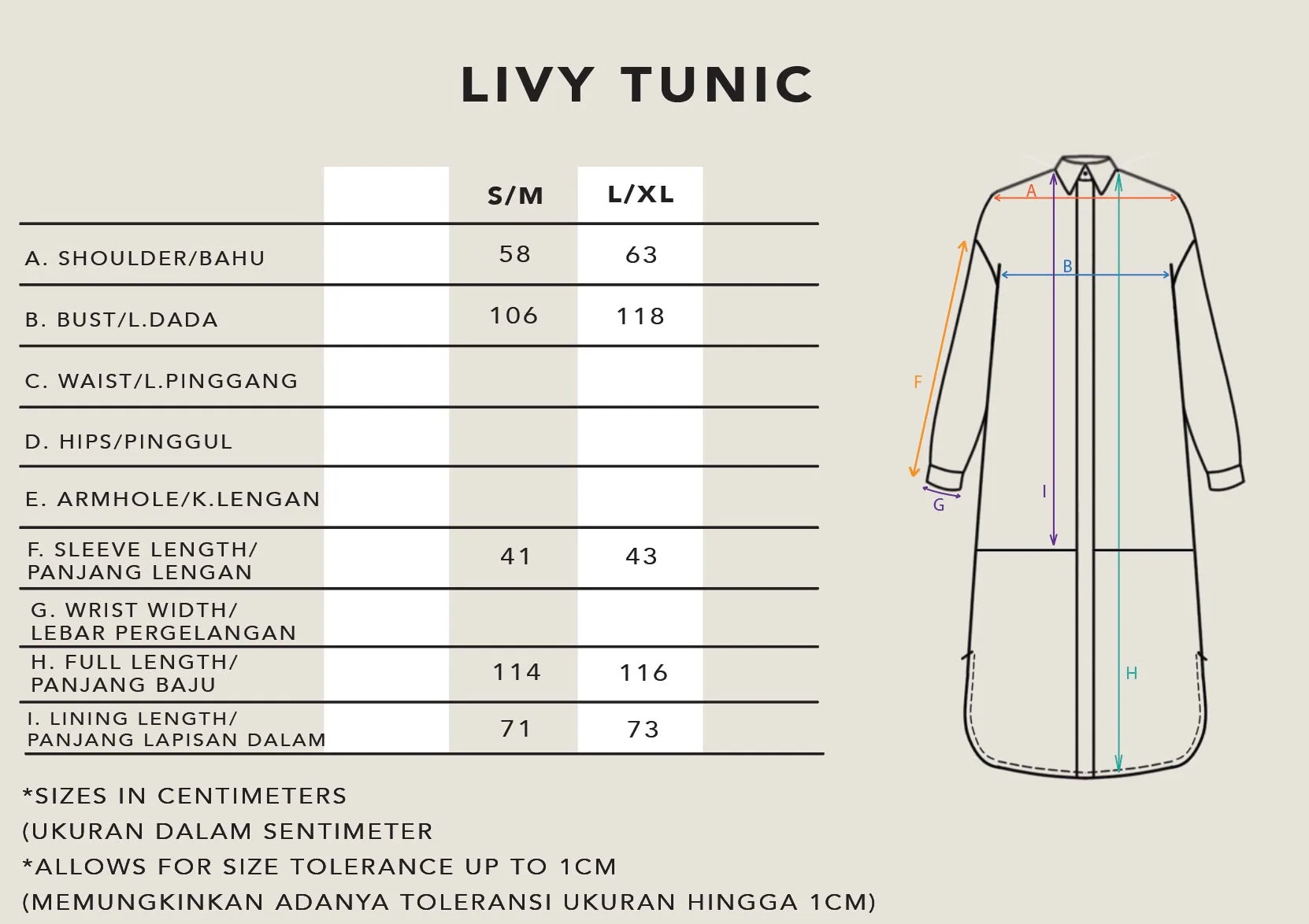 LIVY LACE TUNIC POTTERY