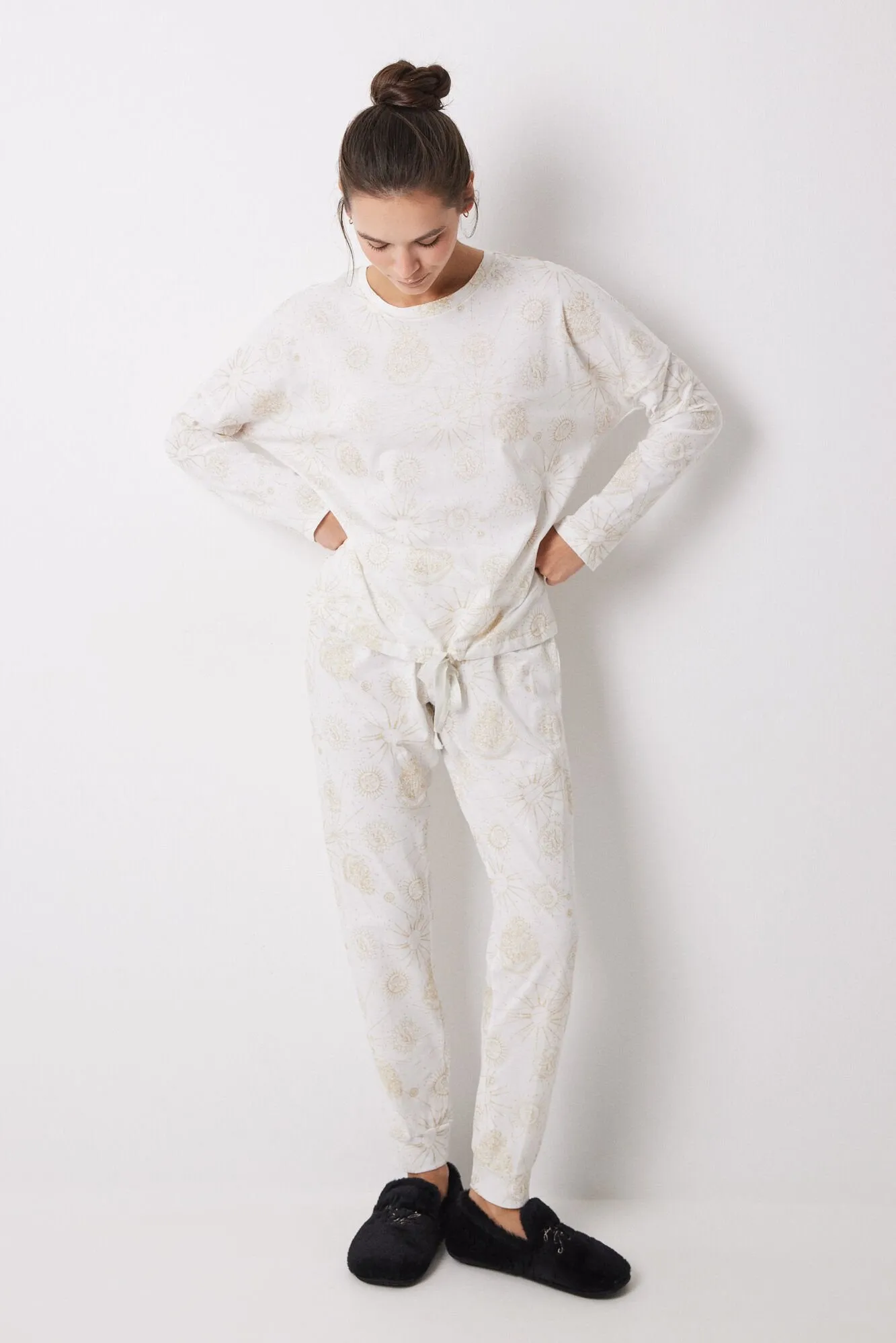 Long Harry Potter pyjamas in 100% cotton - Ivory