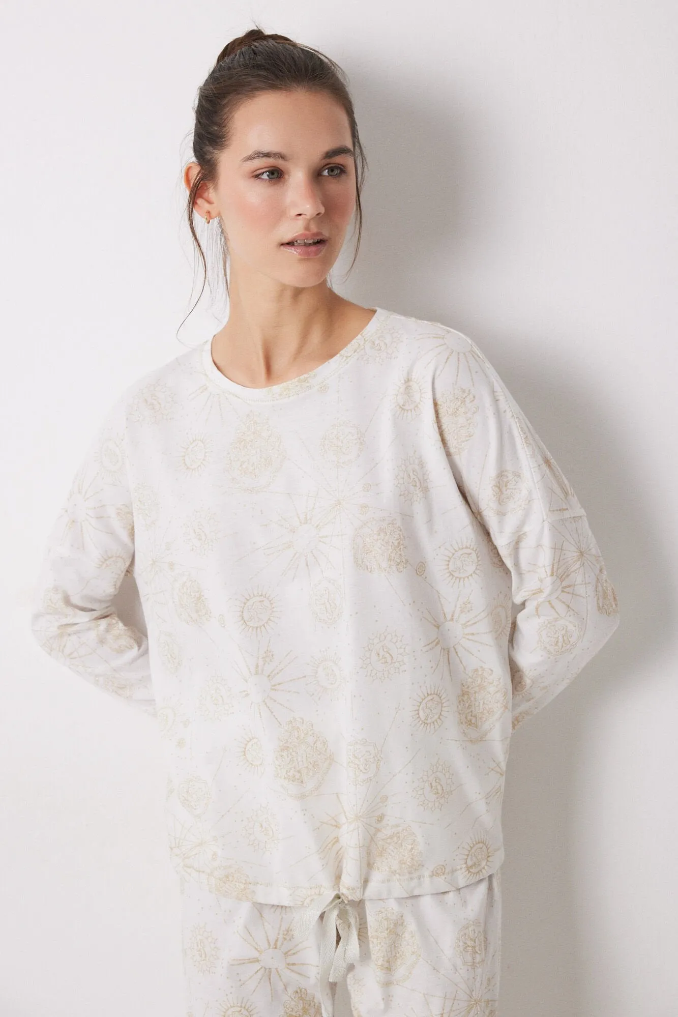 Long Harry Potter pyjamas in 100% cotton - Ivory