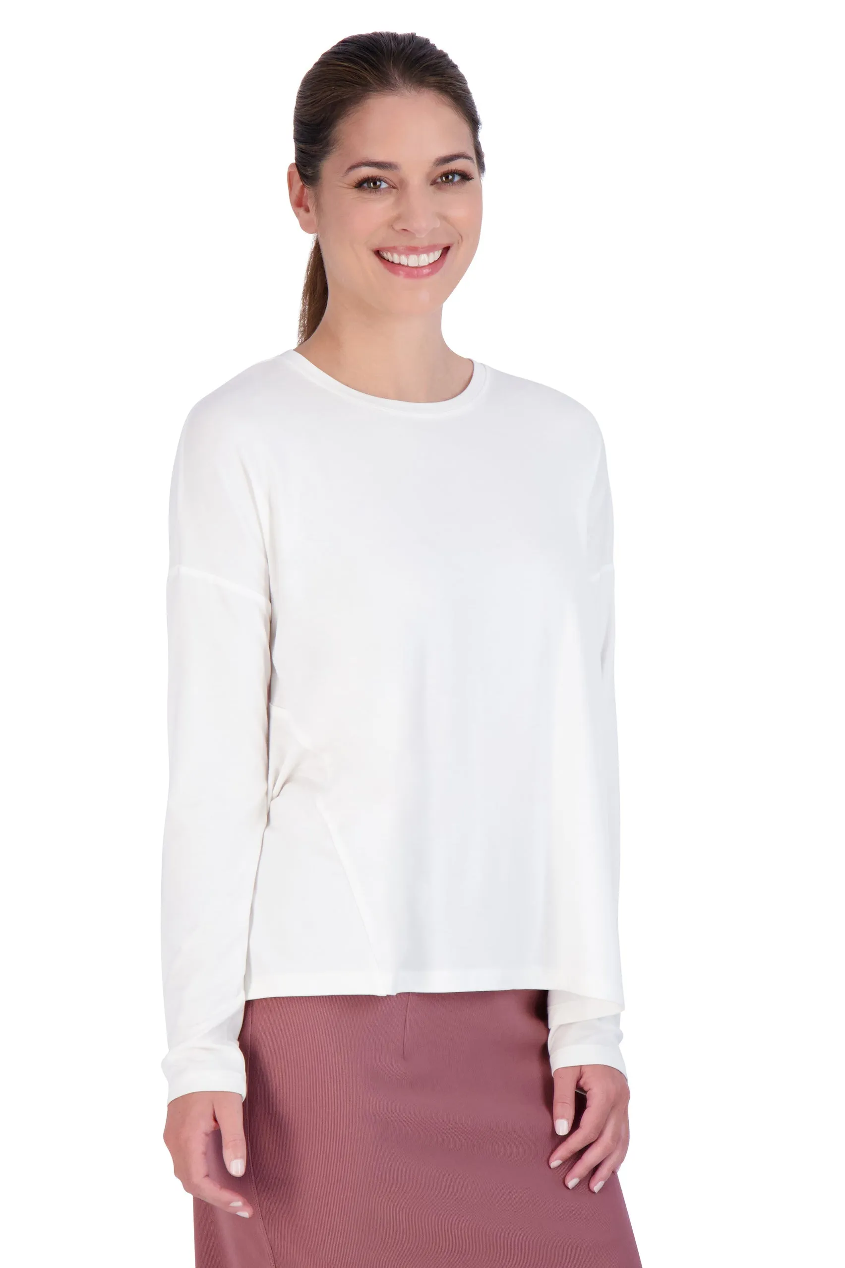 Long Sleeve Every Day Tee - White