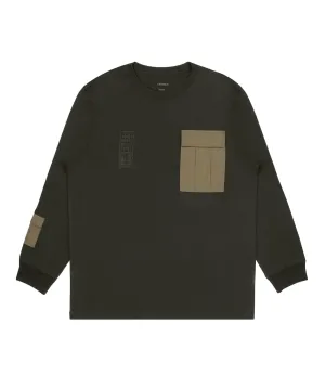 Long Sleeve Tech Cargo Pocket T-Shirt