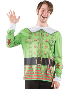 Long Sleeved Printed Elf T-Shirt
