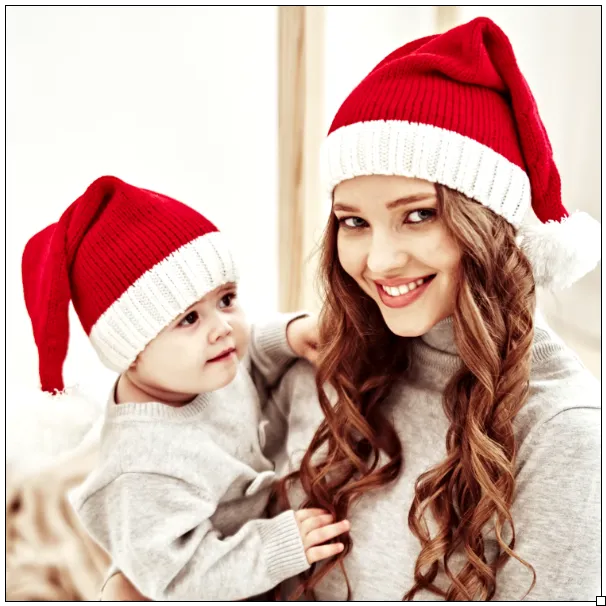 Mama & Me Knit Christmas Hat