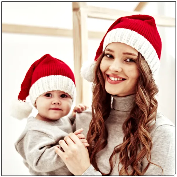Mama & Me Knit Christmas Hat