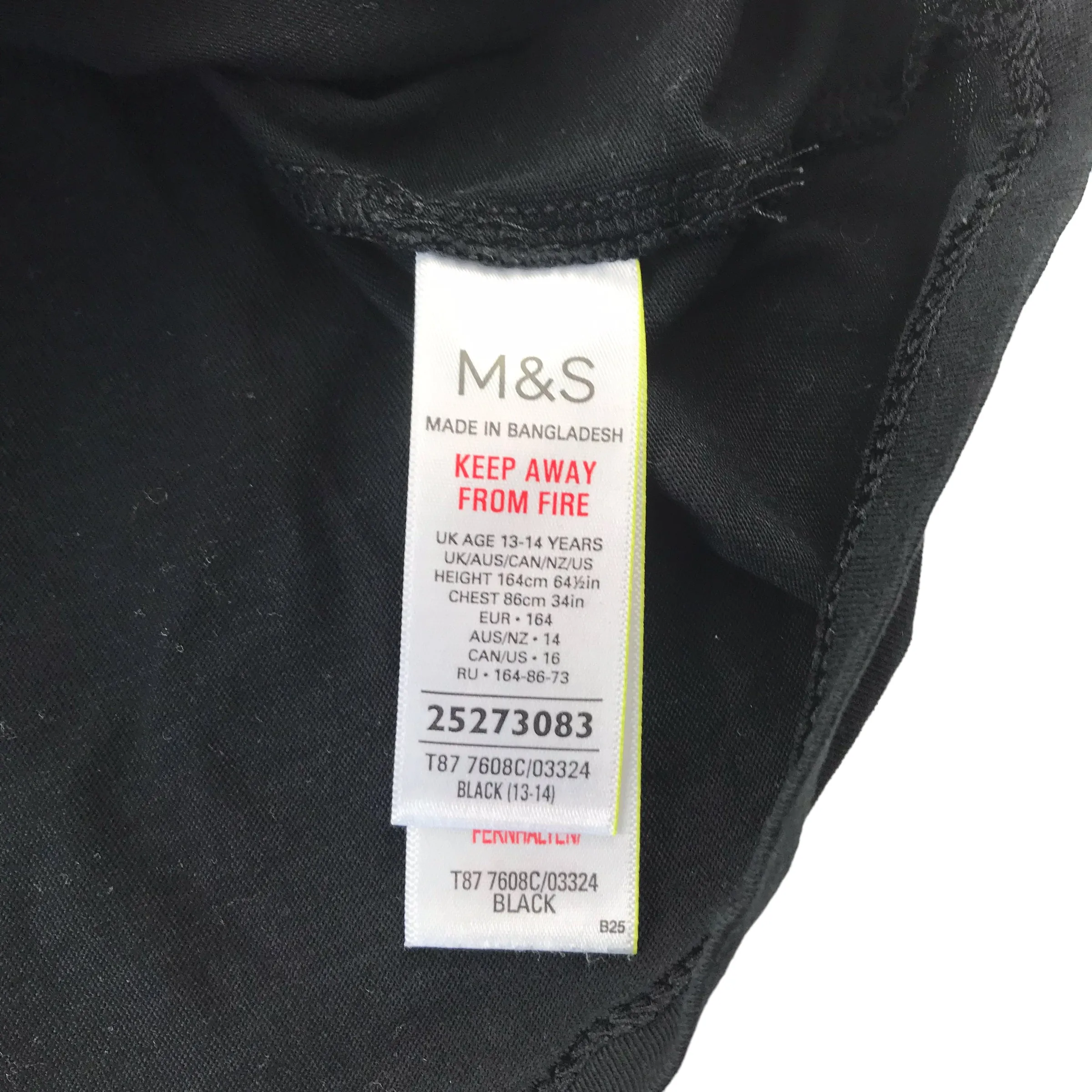 M&S t-shirt 13-14 years black PlayStation print long sleeve cotton