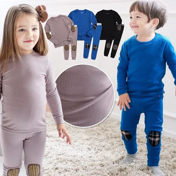 Maple Patch Black Long Sleeve Pajama