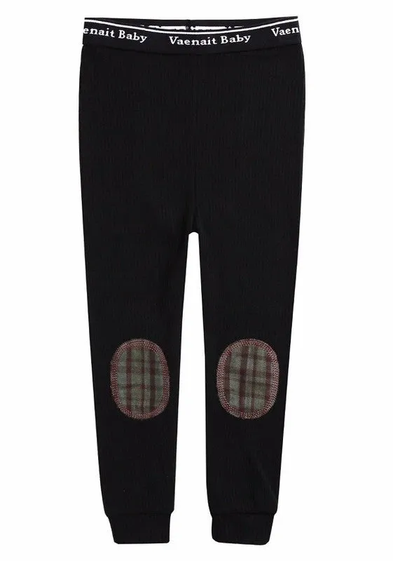 Maple Patch Black Long Sleeve Pajama