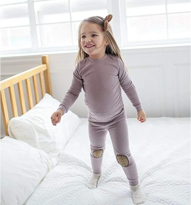 Maple Patch Sepia Long Sleeve Pajama