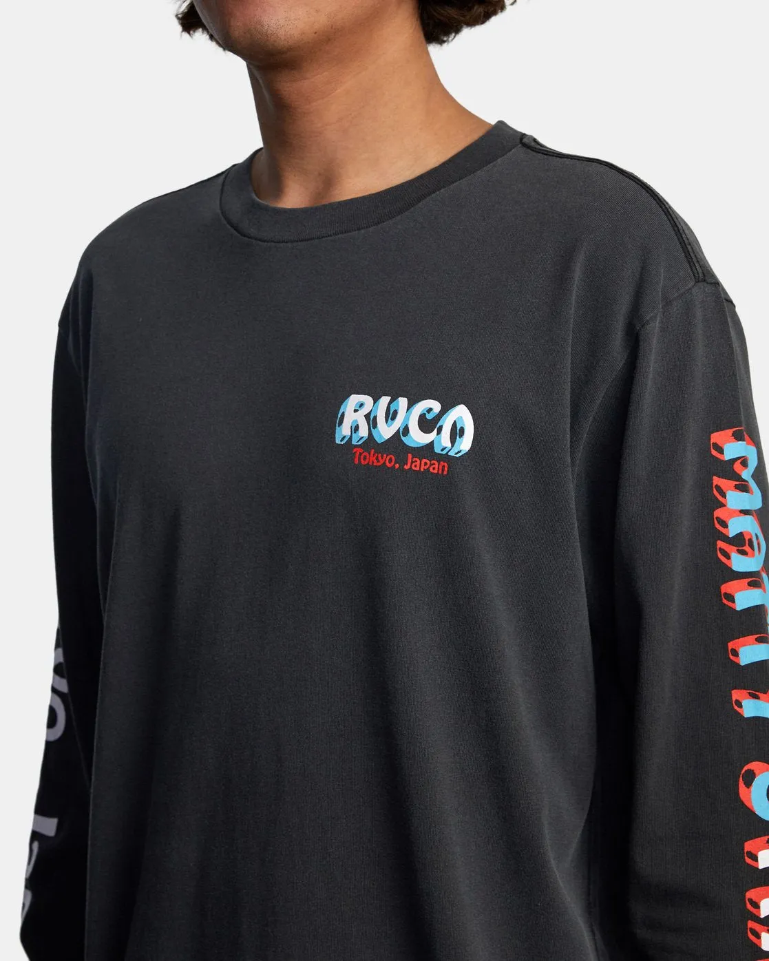 Mattys Pattys Tokyo Long Sleeve Tee - Black