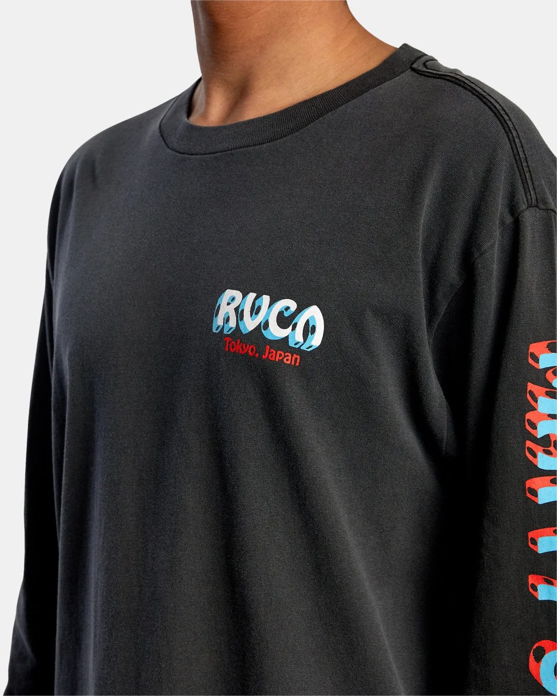 Mattys Pattys Tokyo Long Sleeve Tee - Black