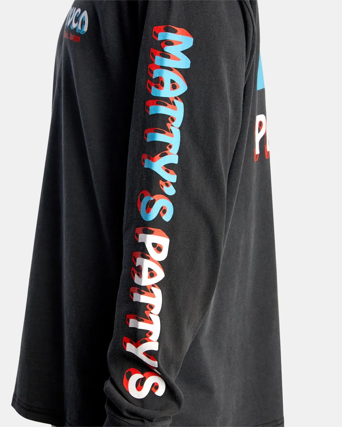 Mattys Pattys Tokyo Long Sleeve Tee - Black