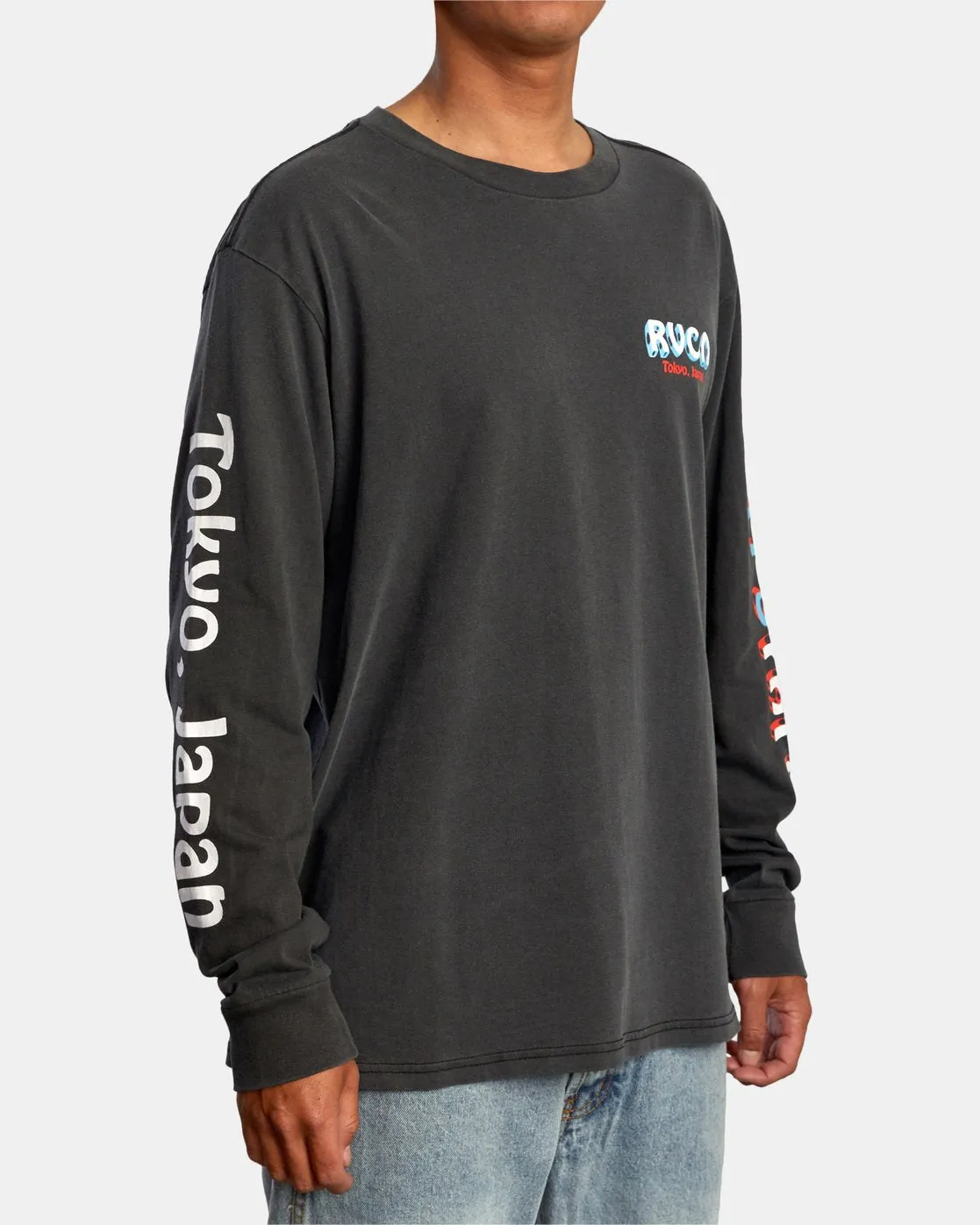 Mattys Pattys Tokyo Long Sleeve Tee - Black