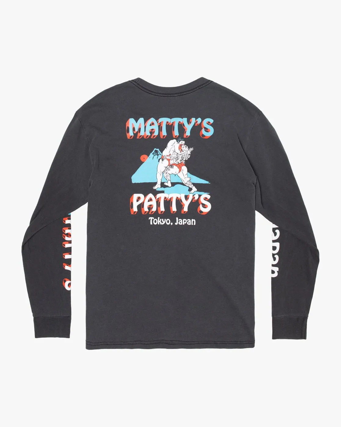 Mattys Pattys Tokyo Long Sleeve Tee - Black