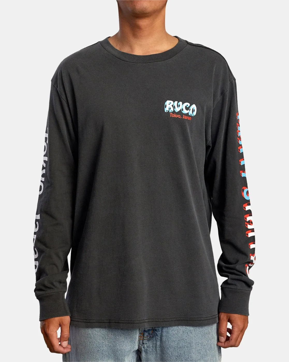 Mattys Pattys Tokyo Long Sleeve Tee - Black