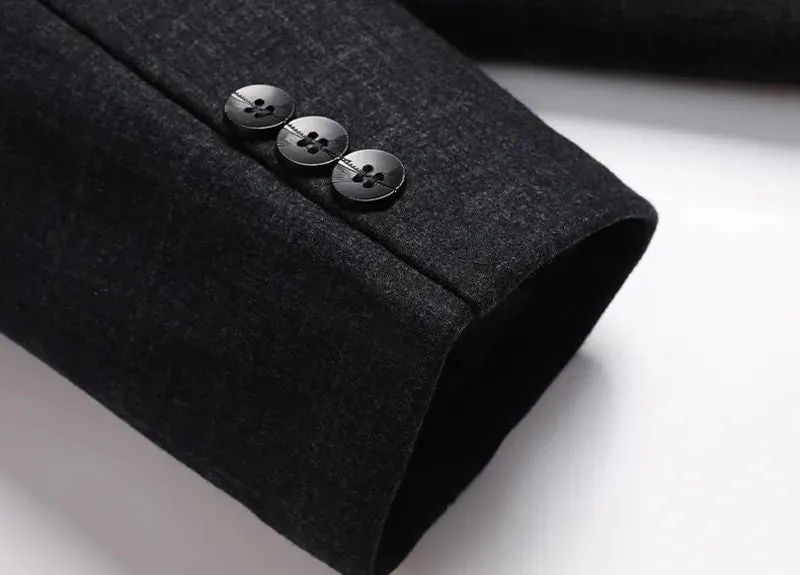 Men Casual Cashmere Slim Trench Coat