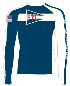 MEN T SHIRT TOP LOOSE FIT BLUE | FAIRHOPE YACHT CLUB | PSNLZ'D