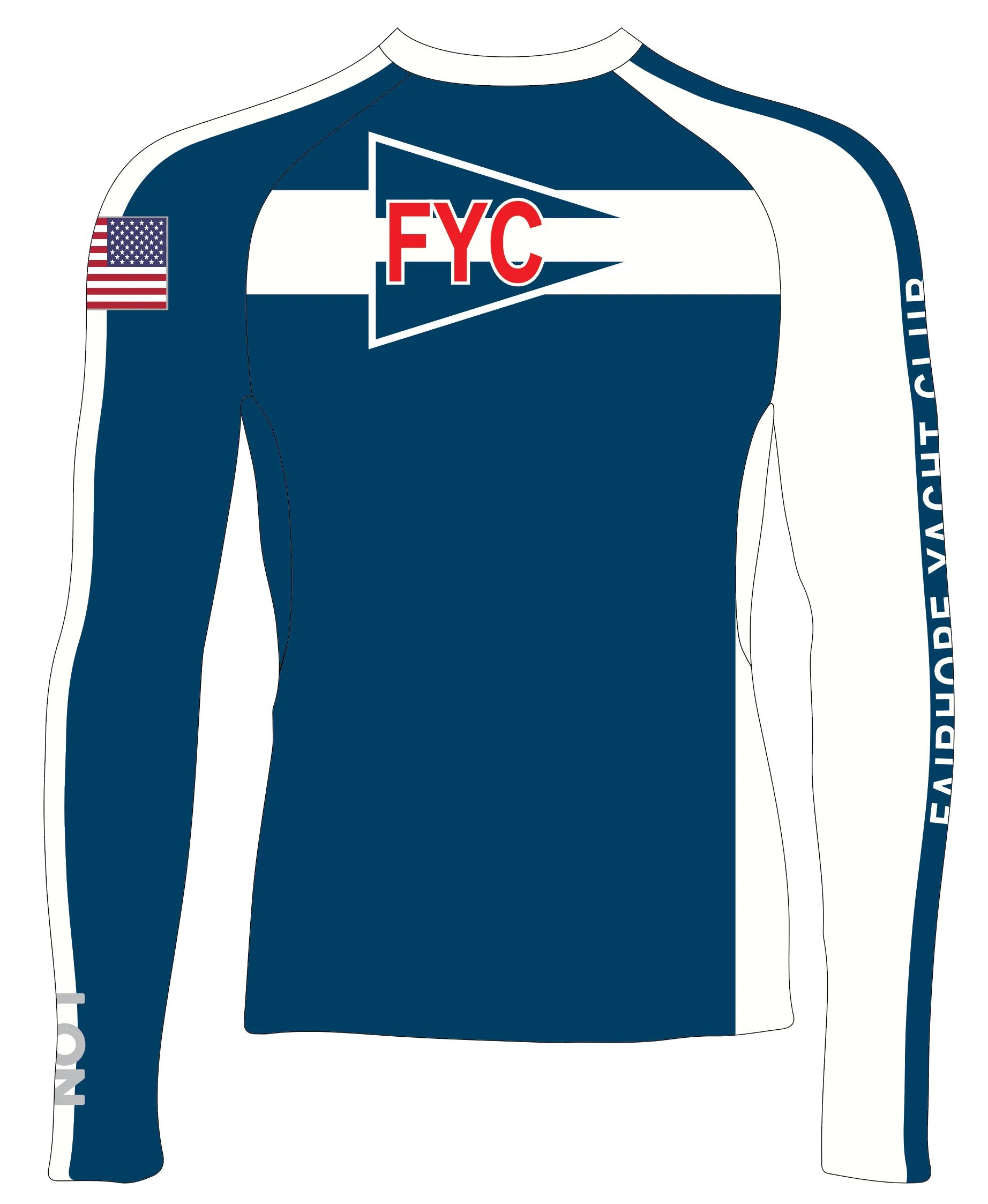 MEN T SHIRT TOP LOOSE FIT BLUE | FAIRHOPE YACHT CLUB | PSNLZ'D