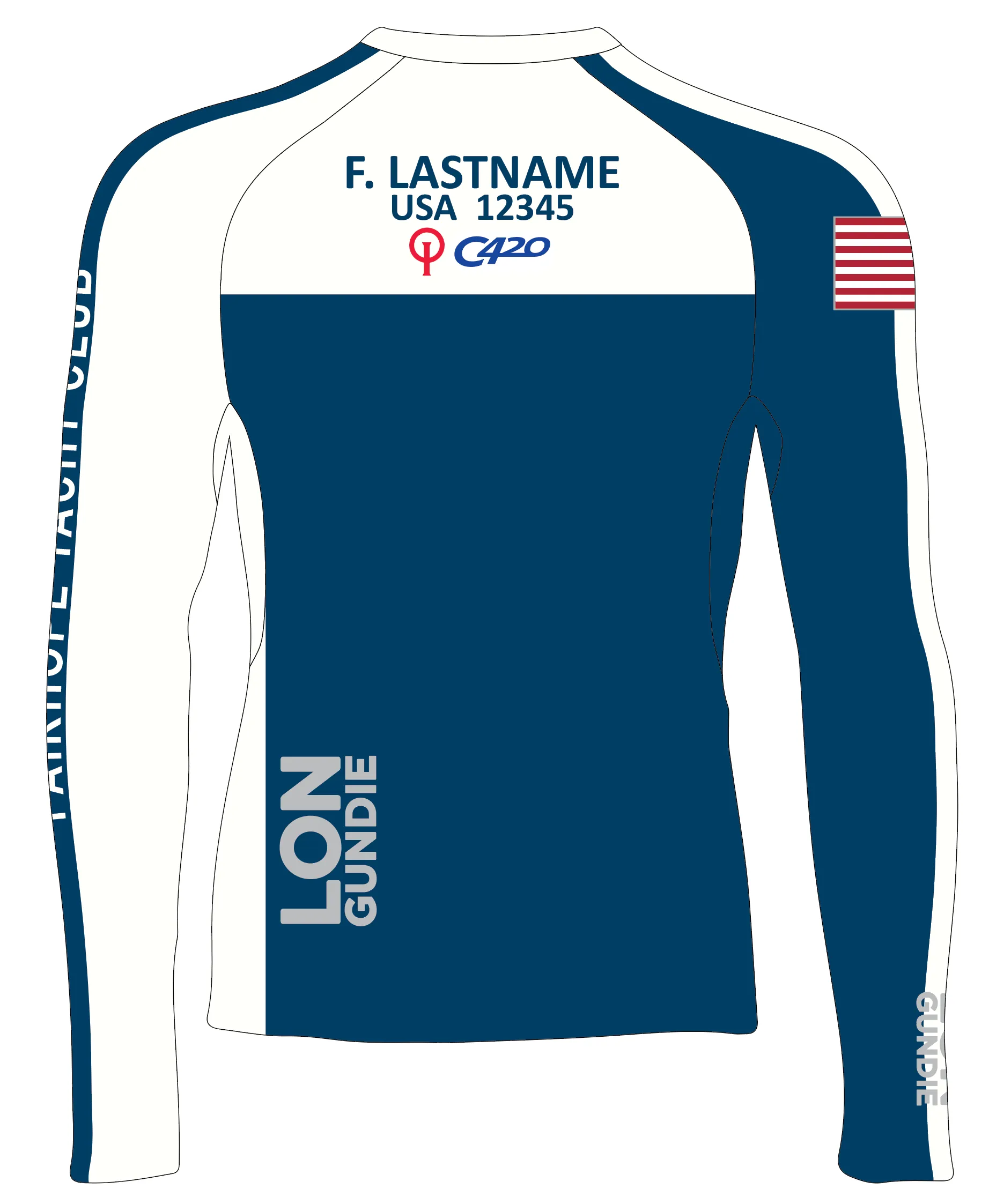 MEN T SHIRT TOP LOOSE FIT BLUE | FAIRHOPE YACHT CLUB | PSNLZ'D