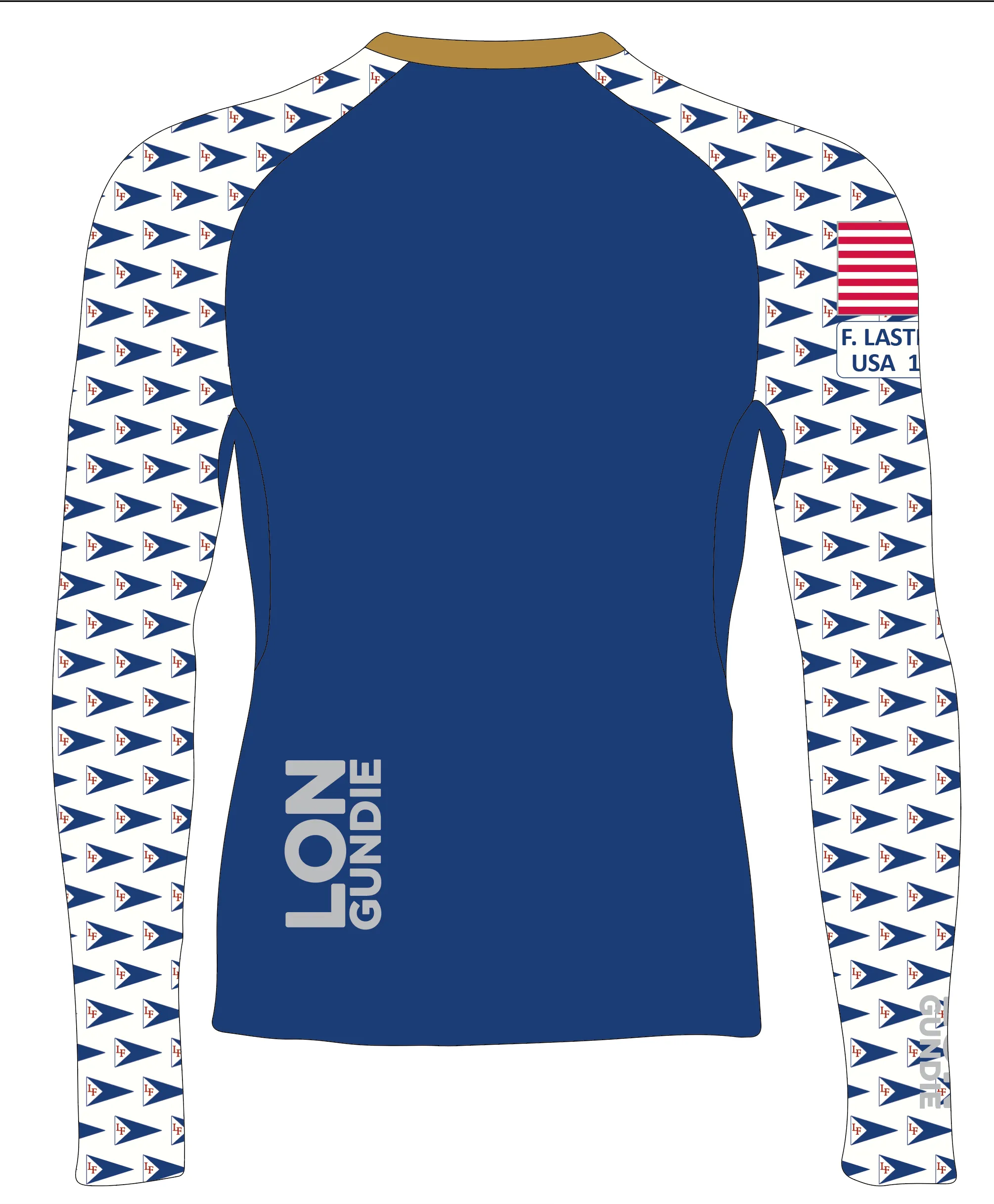 MEN T SHIRT TOP LOOSE FIT BLUE | LAKE FOREST SAILING | PSNLZ'D