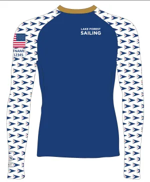 MEN T SHIRT TOP LOOSE FIT BLUE | LAKE FOREST SAILING | PSNLZ'D