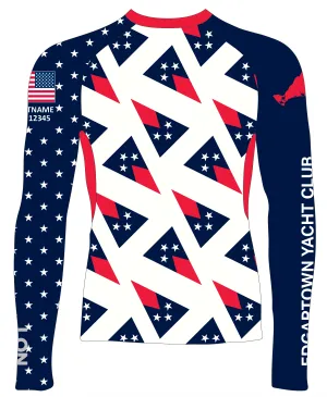 MEN T SHIRT TOP LOOSE FIT NAVY | EDGARTOWN YACHT CLUB | PSNLZ'D