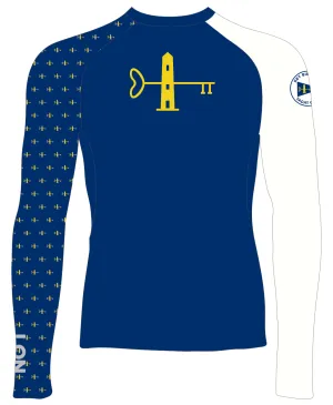 MEN TECH-TEE TOP LONG SLEEVE BLUE | KEY BISCAYNE YACHT CLUB
